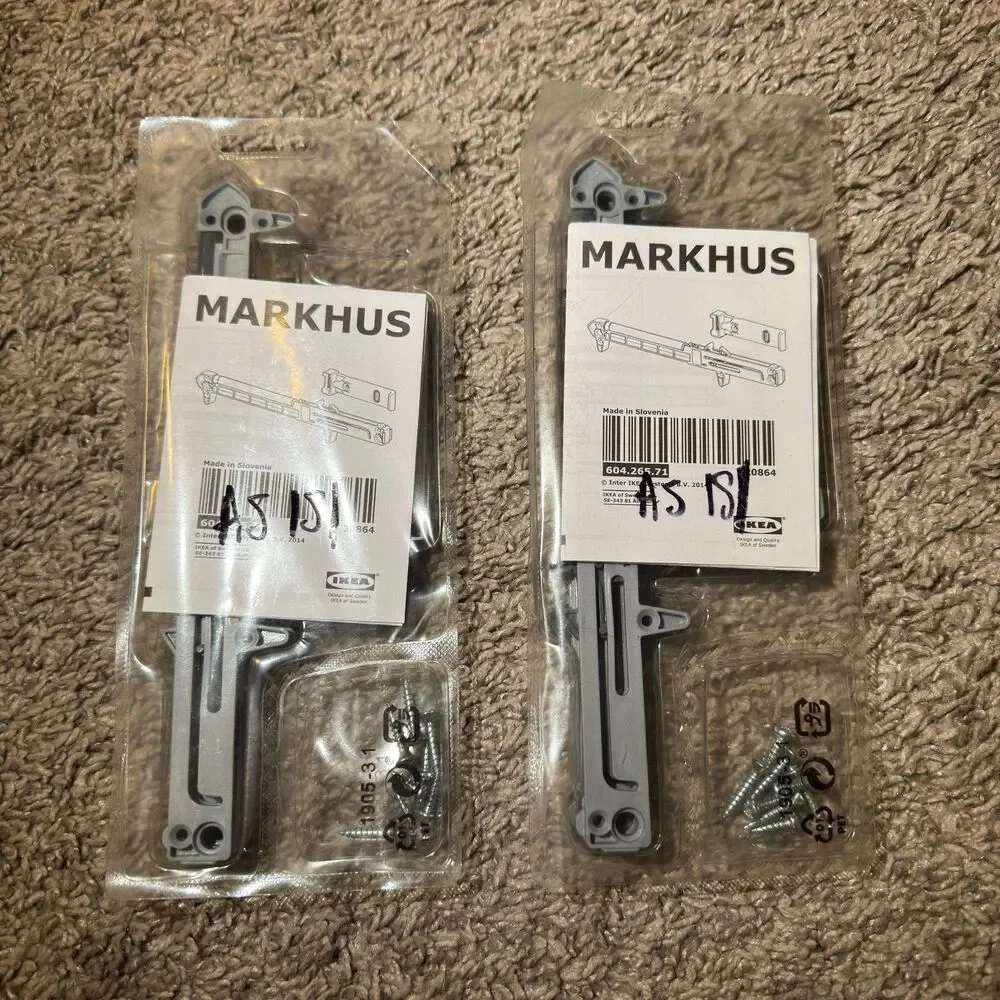 IKEA Markhus Drawer Soft Closing Device 2 Pair New 604.265.71 (Lot of 2)